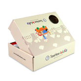 TeeHee Girls Toddler Kids Socks Cute Dog Socks and Fun Cotton Crew Socks 18 Pair Pack with Gift Box